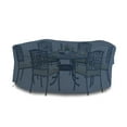 thumbnail image 5 of COVERS&ALL Round Dining Table Set Cover, 12 Oz Waterproof UV & Weather Resistant Patio Indoor Outdoor Bistro Garden Lawn Furniture Cover with Air Vents & Drawstrings (60"Diameter x23"H Blue), 5 of 6