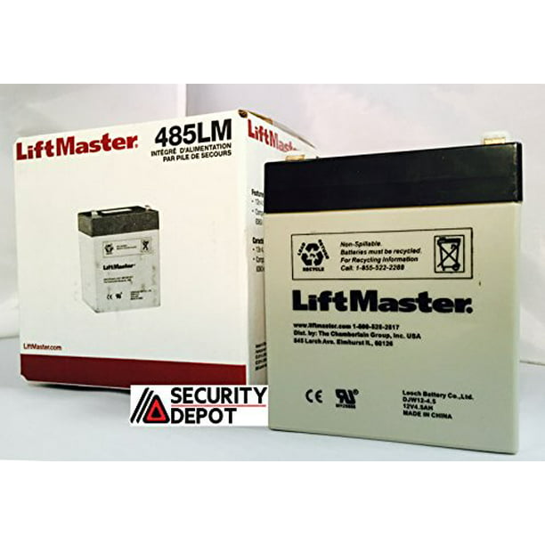 Chamberlain Liftmaster 485lm Battery, What Kind Of Battery Goes In A Chamberlain Garage Door Opener
