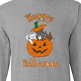 thumbnail image 4 of Inktastic Happy Halloween Kittens in Pumpkin Long Sleeve T-Shirt, 4 of 5