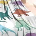 thumbnail image 3 of Colorful Dinosaurs Rainbow Pattern Blanket,Comfortable Soft Lamb Wool Throw Blanket,All Season,Warm Lightweight Blankets for Sofa Bed Couch Living Room Chair,30"x40", 3 of 4