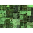 thumbnail image 1 of Ahgly Company Indoor Rectangle Patchwork Green Transitional Area Rugs, 7' x 9', 1 of 4