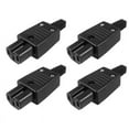 thumbnail image 1 of 4X Black IEC320 C15 Female Outlet Socket Power Adapter Connector AC 250V 10A,4 Socket Adapter,black, 1 of 4