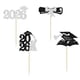 thumbnail image 1 of Set de decoración para fiestas de graduación: adornos de papel para tartas y cupcakes, 1 of 1