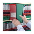 thumbnail image 3 of Smead® End-Tab Classification Folders, With SafeSHIELD Fasteners, 8 1/2" x 11", 2 Divider, 2 Partition, 100% Recycled, Green, Pack Of 10, 3 of 7