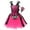 Hot Pink, variant on IBTOM CASTLE Kids Girls Halloween Witch Costume Spider Ruffle Tulle Dress Spaghetti Straps Cosplay Dress up 4-5 Years Purple