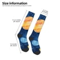 thumbnail image 2 of Pofeuu Planets And Stars1 Print Stockings, Adult Running Hiking Socks for Youth and Adult, 2 of 6