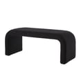 thumbnail image 4 of Dtwnek Set of 3 Modern Bench Ottoman with Wood Frame, End of Bed Bench Footrest for Living Room, Bedroom, Black, 4 of 7