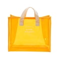 thumbnail image 2 of Runquan Sac Fourre-Tout Transparent en PVC Grande Capacité Pochette Poignées pour Jeux Designer Jaune, 2 of 3