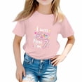thumbnail image 2 of CCRFTGI I Was 6 Now Im 7 Shirt for Kids Girls Boys Size 10-12 Cute Party T Shirts 2026 Summer Shirts Girls Clothes Fashion Pink 11-12 Years, 2 of 5