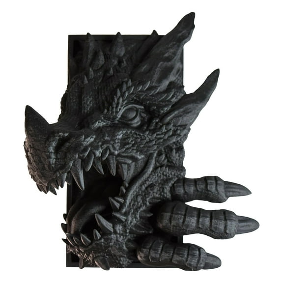 WMGHA 3D Dragon Decorative Bookend, Fantasy Shelf Decor, Medieval Vintage Dragon Book End Stopper, Book Ends for Shelves to Hold Books Heavy Duty,Decorative Bookend for Bookshelf Décor