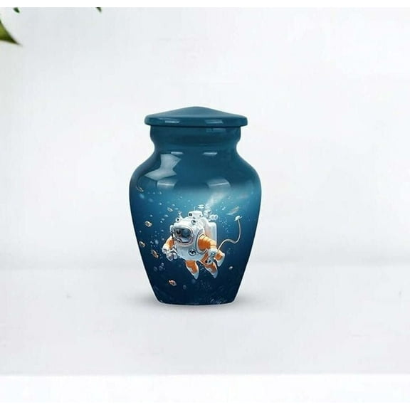 Submarine Odyssey-Memorial Urn for Human Ashes, Decorative Keepsake Urn, Personalized Funeral Urn, Tribute Cremation Urn,for Male and Female