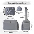 thumbnail image 2 of Breast Pump Carrying Bag for Spectra S1 & S2, Insulated Breast Pump Travel Bag, Spectra Pump Bag with Cooler, Travel Organizer & Waterproof Mat, Gray, 2 of 9