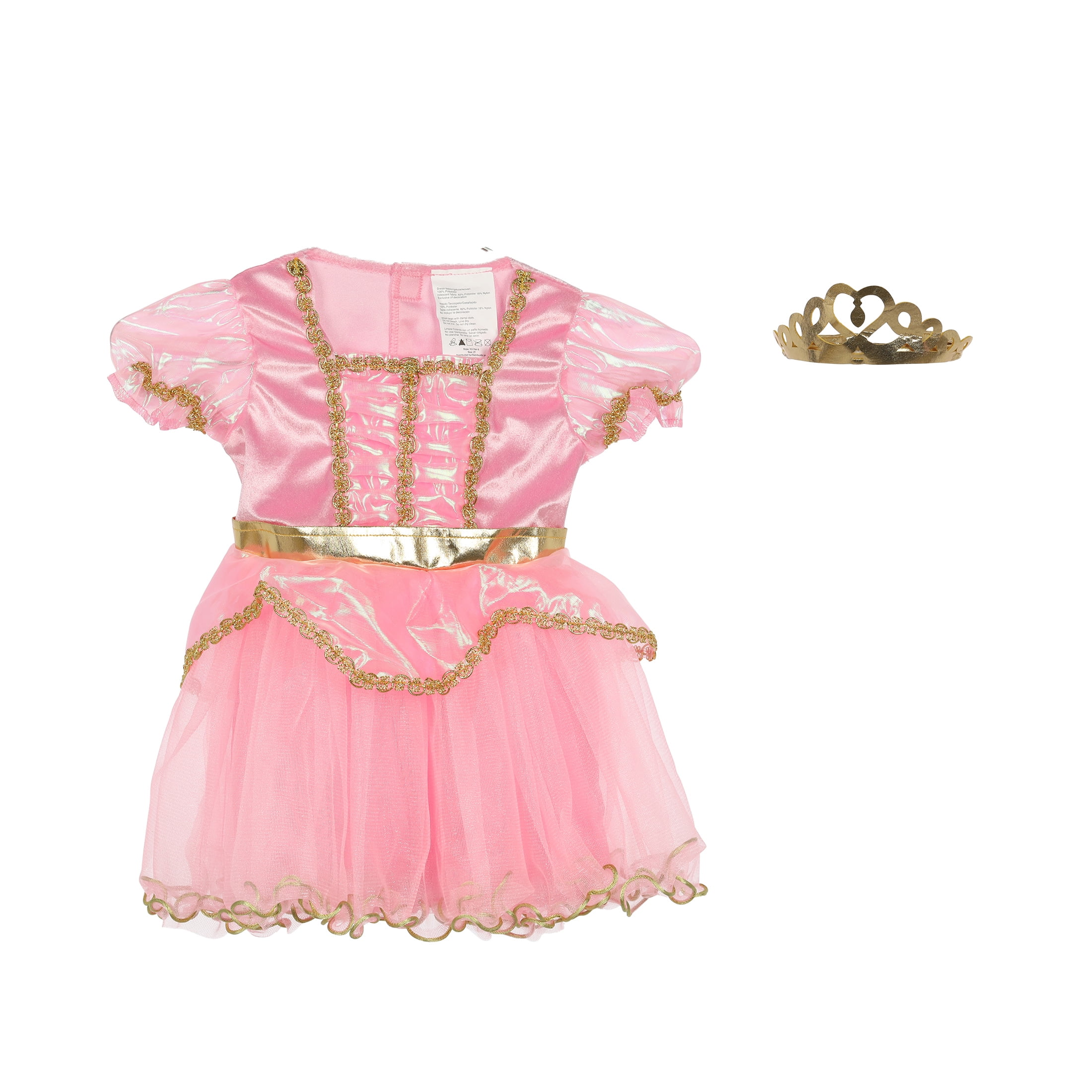 Pink Princess Halloween Costume for Toddler, Size 3-4T, by Way to Celebrate