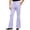 Purple, variant on LEKWK Flared Dress Pants for Men Slim Fit Bootcut Trousers Retro Style Casual Slacks with Pockets Smooth Draped Apparel for Business Work Office Party Outing Purple L