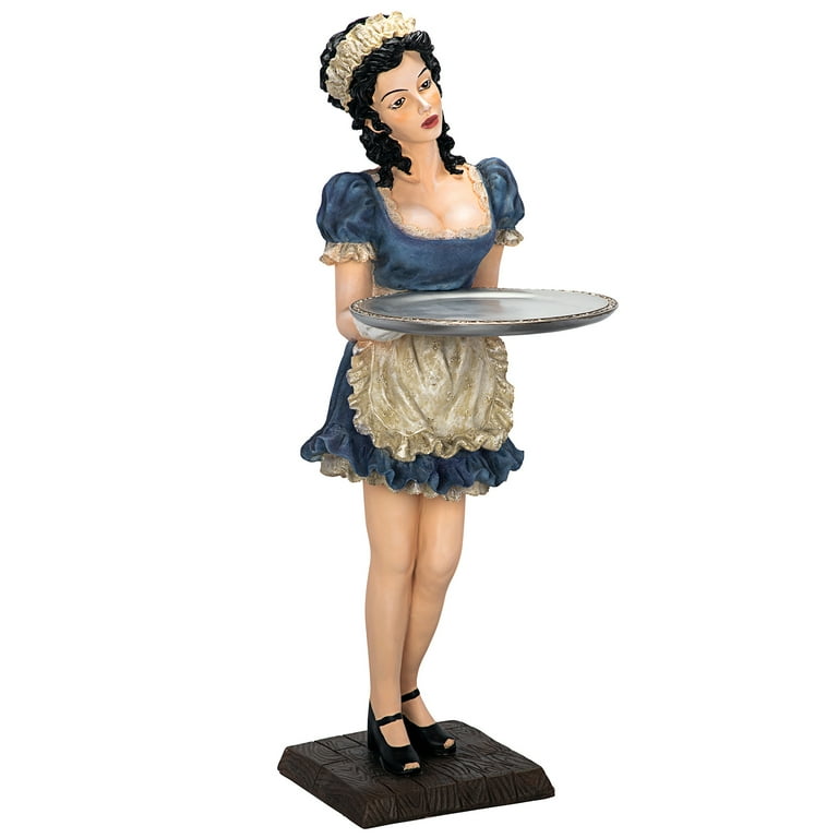 Design Toscano Genevieve, the Buxom French Maid Pedestal