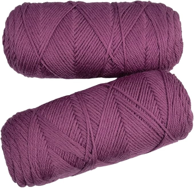 Knnitsilk 100% Merino Wool Yarn-Purple| 200+ Yards| 100gx5 Count |500 Grams |Friendly Handcrafted Material for Knitting, Crochet, and & Weaving