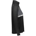 thumbnail image 5 of Holloway Sportswear S Womens Prism Bold 1/4 Zip Pullover Black/Carbon 222791, 5 of 5