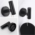 thumbnail image 4 of HLONK 3 Piece Bathroom Pendant Towel Rack Hardware Set 3 - Piece Bathroom Hardware Set-Matte Black, 4 of 5