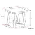 thumbnail image 5 of Atlin Designs Square End Table in Distressed Gray, 5 of 5