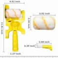 thumbnail image 2 of Clean Cut Paint Edger Roller Brush, Multifunctional Removable Cleaning Brush Safe Tools For Wall Ceiling 1 Set Long Handle, 2 of 4