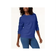 Karen Scott - Crew-Neck Sweatshirt - Petite - P/XL