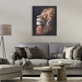 thumbnail image 2 of Stupell Industries Look Of The Lion Black Framed Floater Canvas Wall Art design by David Stribbling, 21 x 17, 2 of 9