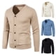 thumbnail image 4 of Abrigo de Suéter Tipo Cárdigan Con Cuello En V Ajustado de Ocio Para Hombre de Otoño E Invierno Odeerbi ODB-6, 4 of 4