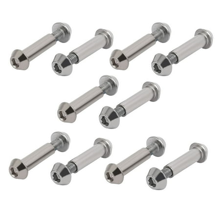 - Uxcell 8mm Fitting Dia 27mm Under Head Length Carbon Steel Chicago Screw Post (10-pack)