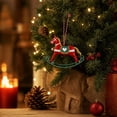 thumbnail image 6 of Iron Rocking Horse Christmas Ornament, Vintage Metal Hanging Pendant, Festive Craft Decor for Xmas Tree Wall Wreath Window Home Indoor Holiday Party Display, 6 of 7