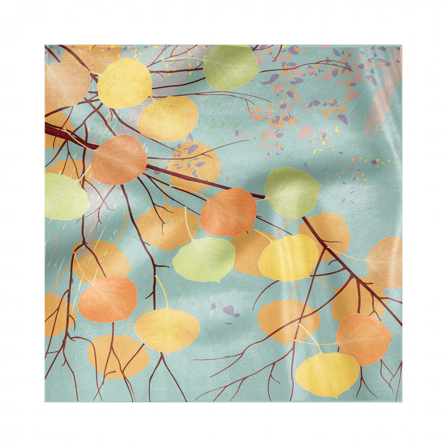 Aspen Tree Napkins Set of 4, Branches with Autumn Leaves Seasonal