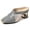 Gray, variant on Womens Block Heel Square Toe Mules Backless Cutout Mesh Heels Block Heel Breathable Dress Shoes for Club Cocktail Party Cocktail Party Formal Occasion
