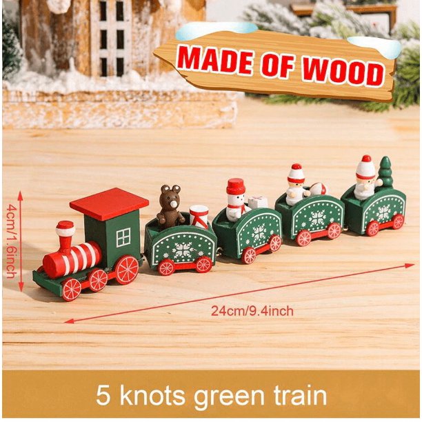 Tren de Navidad para decoración del hogar, adorno de Navidad, regalos de Feliz Año Nuevo, 2024, 2025