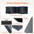 thumbnail image 6 of LVYUAN 500W Solar Panel Foldable Solar Panel Charger with Adjustable Kickstands Portable Waterproof IP67 24.5% High Efficiency for RV, Camping, Home, Outdoor, Power Station, off Grid, 6 of 13