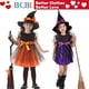 thumbnail image 2 of Disfraz De Bruja Para Niñas 2 9 Años Halloween Niños Calabaza Niña Vestido Con Sombrero 2pcs Conjunto Magic Purple Witch Dress, 2 of 4