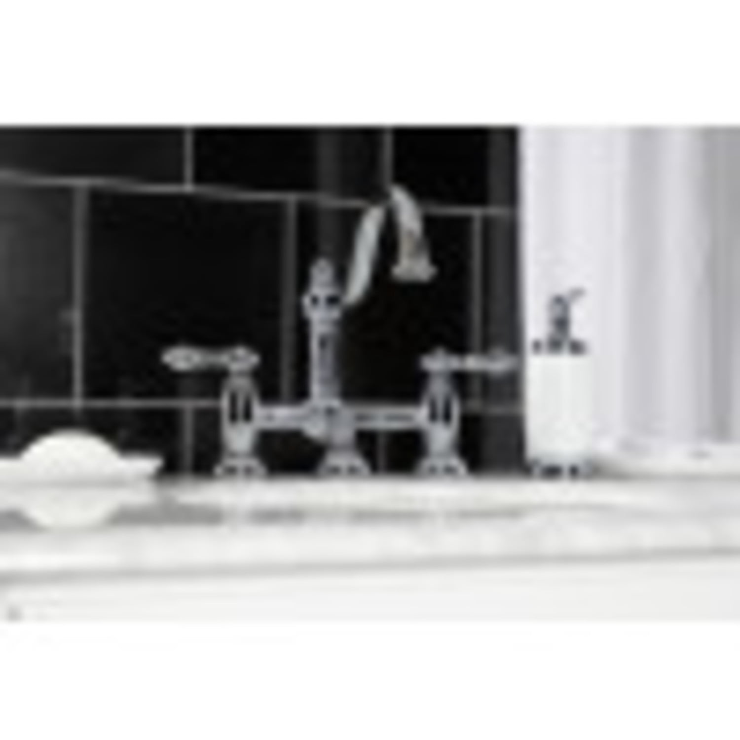 Kingston Brass KS3911AL Standard Mount Restoration Bathroom Bridge Faucet