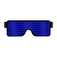 thumbnail image 1 of Gafas Gafas de luz LED cargables por USB Gafas inteligentes Gafas luminosas de moda Gafas brillantes Tomshoo Azul, 1 of 7
