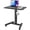 Black, variant on BONTEC Mobile Standing Desk Adjustable Height, Rolling Laptop Cart with Hook, Portable Workstation with Pneumatic Lift, Ergonomic Table with Wheels, Compact Home Office Desk, Black 25.6" x 17.7"
