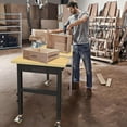 thumbnail image 6 of 48” Adjustable Height Workbench with Drawers, Heavy-Duty Chipboard Work Table with Lockable Wheels and Power Outlets, 3000 Lbs Capacity Workstation for Garage, Workshop, Home, Office, 6 of 13