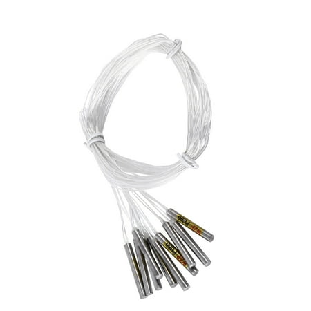 M Buder 10pcs PT100 Waterproof Sensor Probe for Temperature Controller, -4°F to 482°F (-20°C to 250°C), 4x30mm / 0.15x0.18 inches, 50cm / 19.68 inches Cable Length