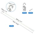 thumbnail image 2 of 2Pcs 17" Blinds Wand Replacement, Blinds Tilt Wand with Hook and Grip, Silver, 2 of 6