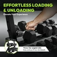 thumbnail image 2 of HANDBODE 485 lb Dumbbell Set Rubber Encased Hex Dumbbell Free Weights Dumbbells Set Home Weight Set with 3-Tier Dumbbell Rack, 2 of 9