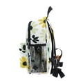 thumbnail image 4 of FORMRS School Backpack with Front Zippered Pocket 12" Student Travel Daypack, White Flower, 4 of 6