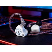 KBEAR IEM Headphones Bang-K,Wired Gaming Earbuds 1DD HiFi Earphones with 2 PIN-C Detachable Cable for Gamers Musicians