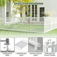 thumbnail image 4 of Costway 4 Air Conditioner Fence Panels with Metal Ground Stakes No Dig Trash Can Enclosure, 4 of 10