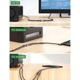 thumbnail image 4 of Cable de audio EMK de 3,5 mm macho a 2 conectores RCA hembra chapado en oro, 3 m, 4 of 6