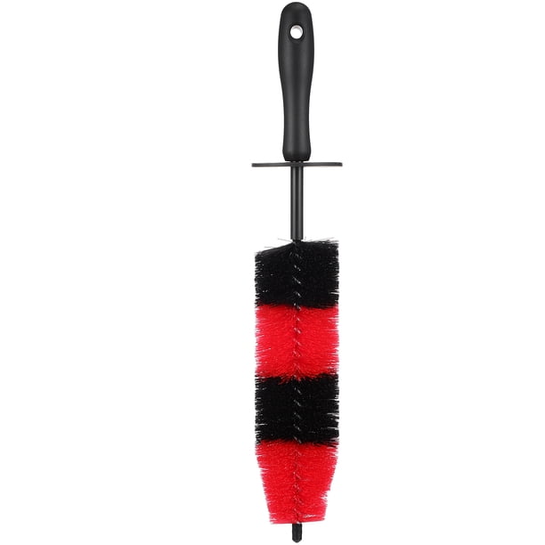 GOOHOCHY Cepillo para ruedas, cepillo para limpiar neumáticos de coche, cepillo para detalles de coche, cepillo para motor, limpiador de llantas de coche, suministros de limpieza de coche