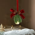 thumbnail image 4 of Christmas Wreath Bows with Jingle Bells and Pinecone Hanging Christmas Tree Topper Xmas Bow Pine Cones with Bell Pendant Decorative Bows Ornament for Party Decoration Kitchen Cabinet-A, 4 of 6