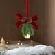 thumbnail image 4 of xihome Adorno colgante de campanilla de viento con lazo navideño de franela afelpada para decorar el rbol de Navidad y fiestas., 4 of 6
