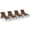 Classic Brown, variant on Harbweb Outdoor Chaise Lounge Chair Set of 2, 5-Position Adjustable Sun Tanning Chair with Pillow, Aluminum Patio Lounge Chair with Wheels & Armrests for Garden, Beach, Patio, Pool, Black