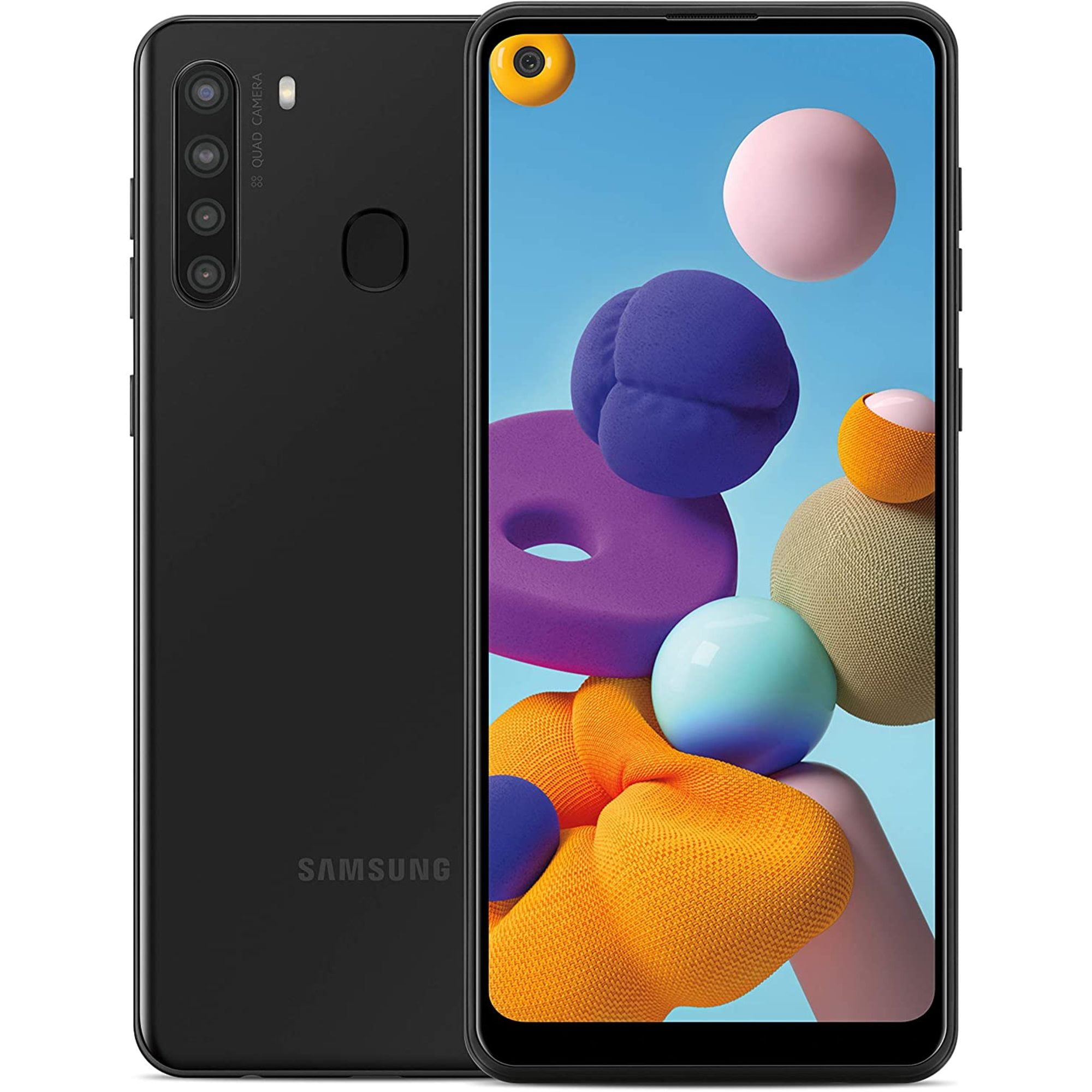 Samsung Galaxy A21 A215U GSM Unlocked Smart Phone - Black (Certified  Refurbished)
